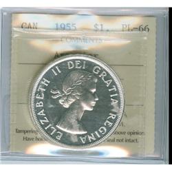 1955 $1 Arnprior ICCS PL66.  Immaculate full white issue.