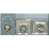 Image 1 : 1956 $1 PCGS PL64, 1960 & 1964 $1 ICCS PL65 Cameo.  Lot of t