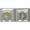 Image 1 : 1956 $1 ICCS MS63.  Lot of two coins.