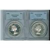 Image 1 : 1958 & 1961 $1 PCGS PL66.  Lot of two coins both PL66 and th