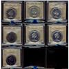 Image 1 : 1958-1983 $1.  Lot of seven ICCS dollars, includes 1958 MS60