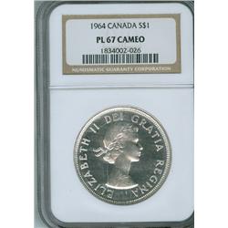 1964 $1 NGC PL67 Cameo. Great example.  Should be viewed.