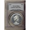 Image 1 : 1967 $1 Upset Dies (Diving Goose) PCGS MS64.  Blast White.