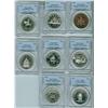 Image 1 : 1971-1978 $1 PCGS SP67.  Lot of eight commerative silver UNC