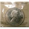 Image 1 : 1958 $1 ICCS MS65.  Lots of lustre and white in colour.