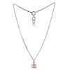 Image 1 : Chanel Silver-tone Metal and Enamel CC Pendant Long Necklace