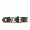 Image 1 : Hermes Black Leather Mini Dog Clous Square Bracelet
