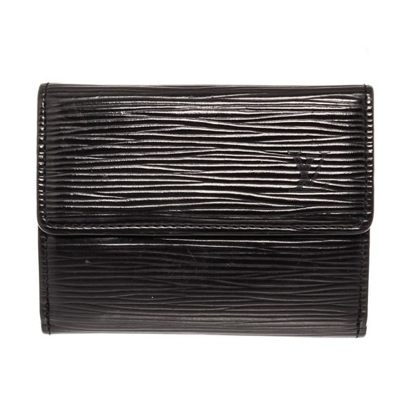 Louis Vuitton Black Epi Leather Ludlow Cardholder Wallet