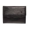 Image 1 : Louis Vuitton Black Epi Leather Ludlow Cardholder Wallet