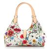 Image 2 : Gucci Neutral Print Canvas Flora Joy Bardot Medium Hobo Bag