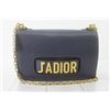 Image 1 : Christian Dior Navy Blue Pebbled Leather J'adior Flap Shoulder Bag