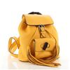 Image 1 : Gucci Yellow Leather Bamboo Tassel Mini Backpack