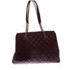 Image 4 : Chanel Purple Quilted Caviar Leather Chain Shopping Tote Bag