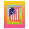 Image 2 : Flag with Heart on Blends III by Peter Max