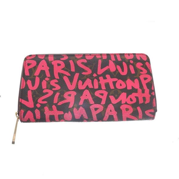 Louis Vuitton Fuchsia Monogram Graffiti Stephen Sprouse Zippy Wallet