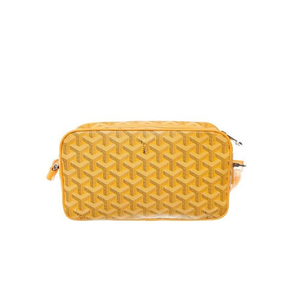Goyard Yellow Goyardine Coated Canvas Sac Cap Vert Crossbody Bag