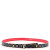 Image 2 : Louis Vuitton Black Multicolor Monogram LV Initiales Thin Belt