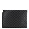 Image 1 : Louis Vuitton Damier Graphite Zip Around Pochette Jour GM Pouch