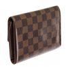 Image 3 : Louis Vuitton Brown Damier Ebene Porte Trifold Wallet