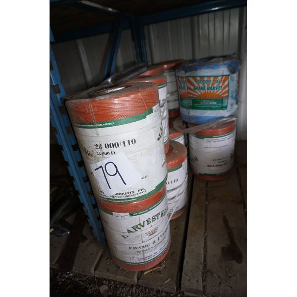 11 Bales of Twine & Twine Cutter