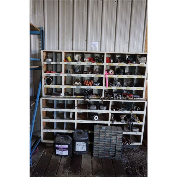 Bolt Bins along Wall and Organiser Bin