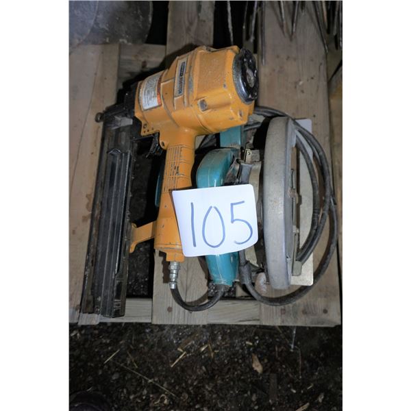 Stanley Air Stapler, Makita Saw