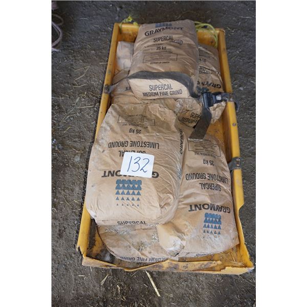 Sleigh with 6 bags of Feed Lime