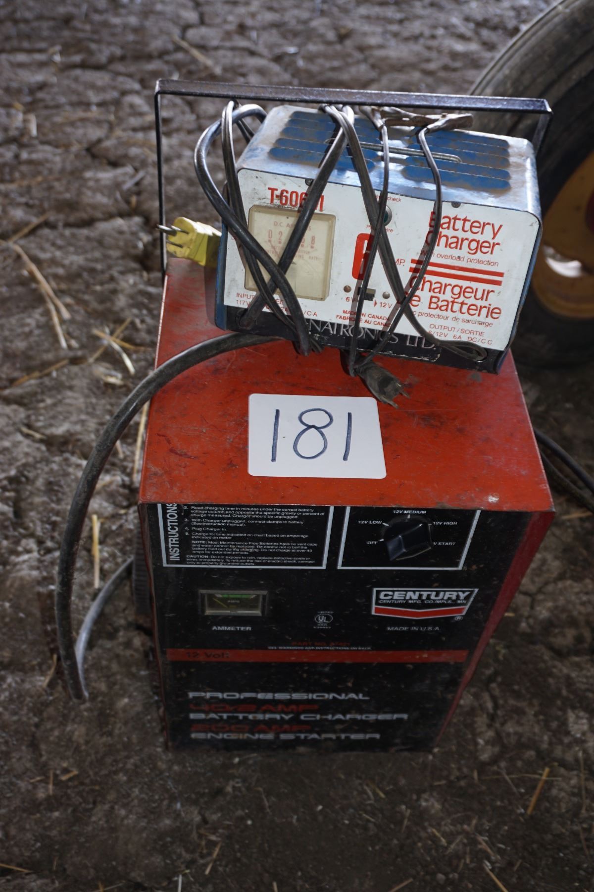 Century 200AMP Battery Charger &amp; Small Battery Charger