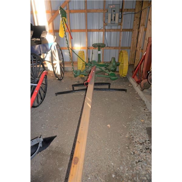 John Deere #4 Horse Drawn Mower c/w Neck Yoke & Double Trees (restored) (3 pics)