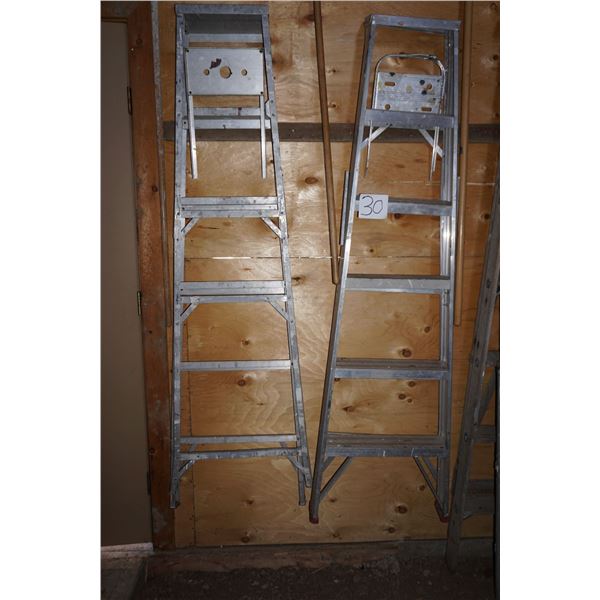 2 - 7ft Aluminum Step Ladders