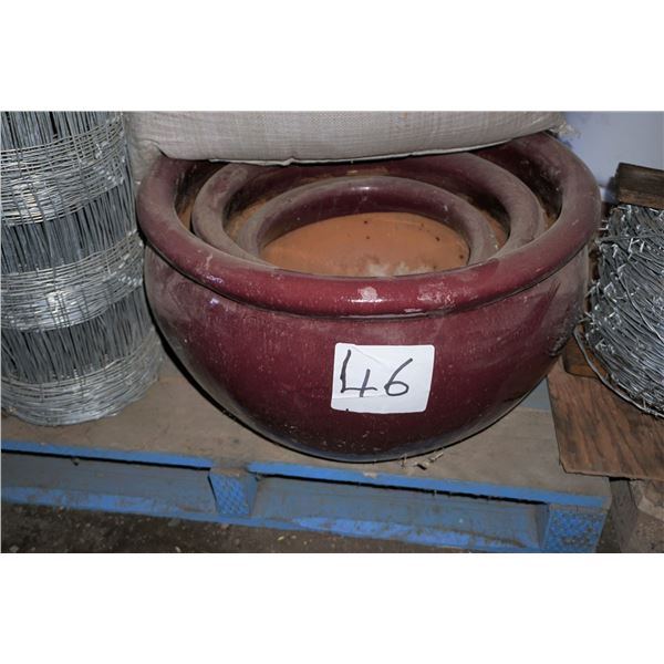 Set of 3 Flower Pots