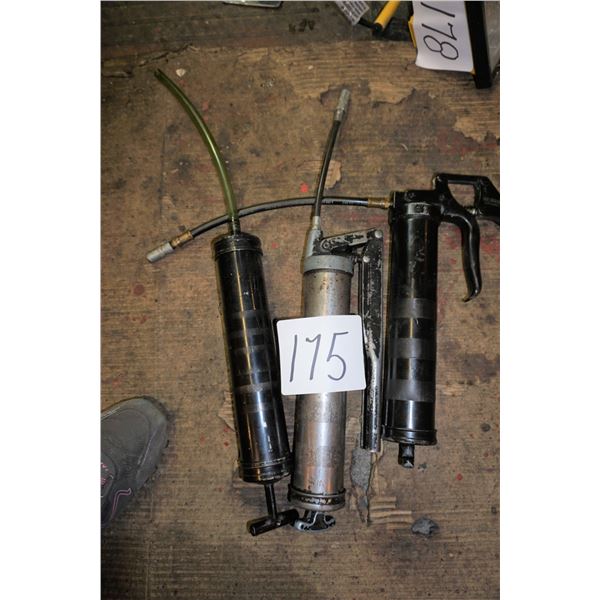 2 Grease Guns & 1 Oil suction Gun