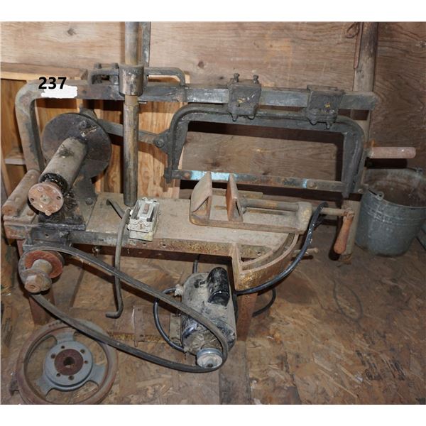 Antique Blacksmith metal cutoff saw