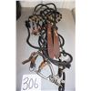 Image 1 : Headstall Set with Roping & Split Reins with Tom Thumb with Copper Roller (very good)