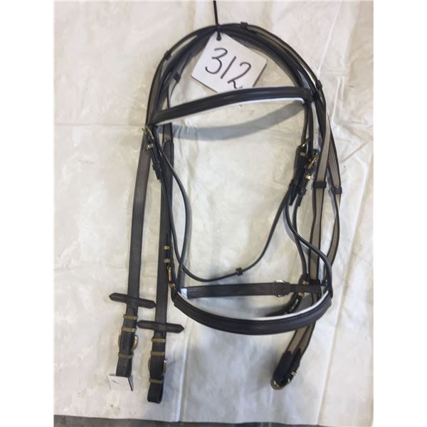NEW Western Rawhide English Bridle - Padded - Raised (new) with reins
