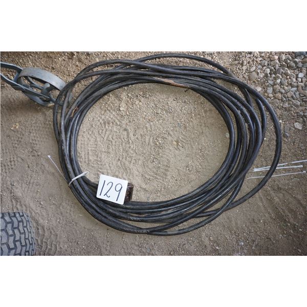 60ft Welding Cable 12/4 complete with plug in