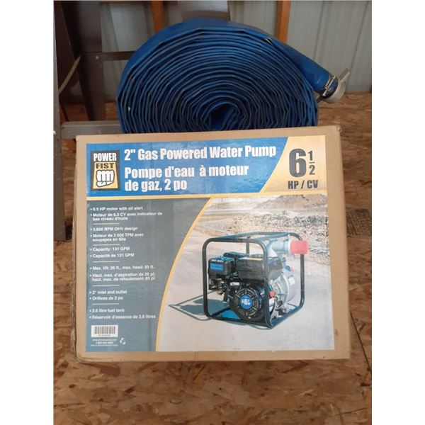 Gas water pump with 50Ft 2in hose