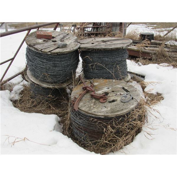 5 Large rolls of barb wire - Consignment for Kelly Konieczny