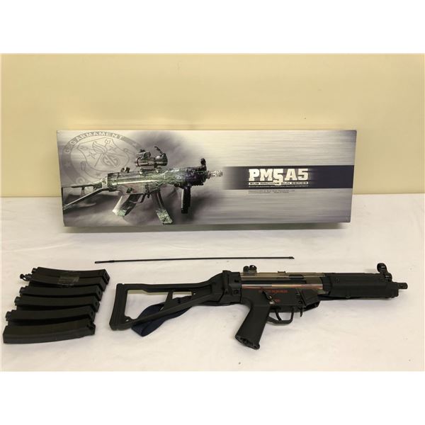 Airsoft PM5 A5 Submachine Gun Series - comes in original box.  6 Mags included.