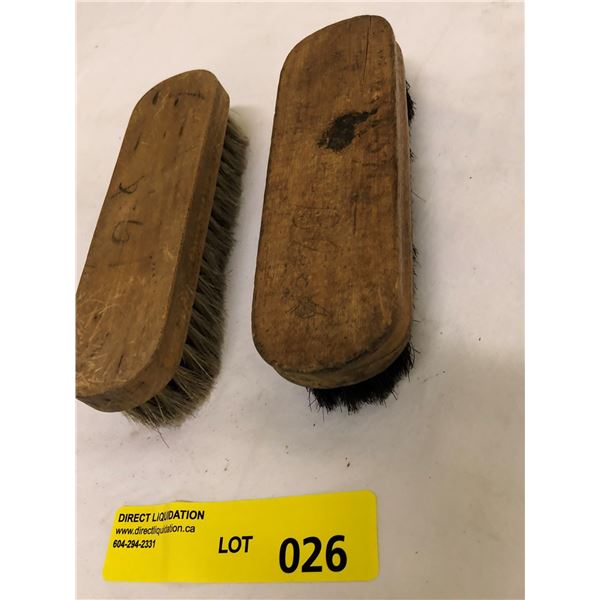 Two Boot Brushes - Korean War - 1952 dated