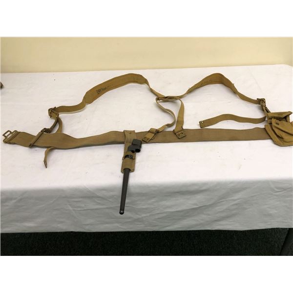 WWII Light Webbing Set with bayonet