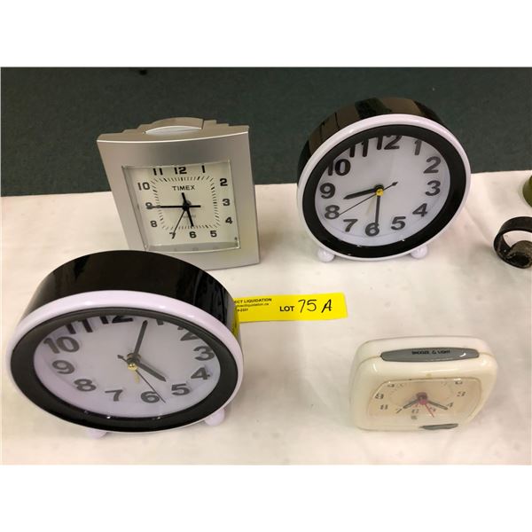 Four Alarm Clock s- Timex & Wesclox