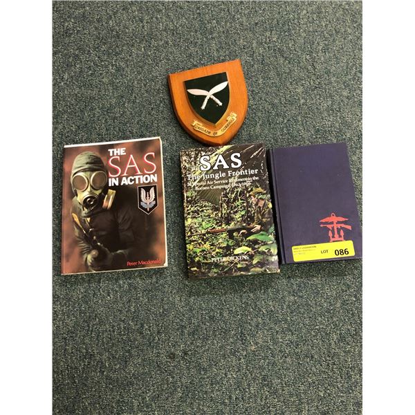 Book lot with crest related to British SAS