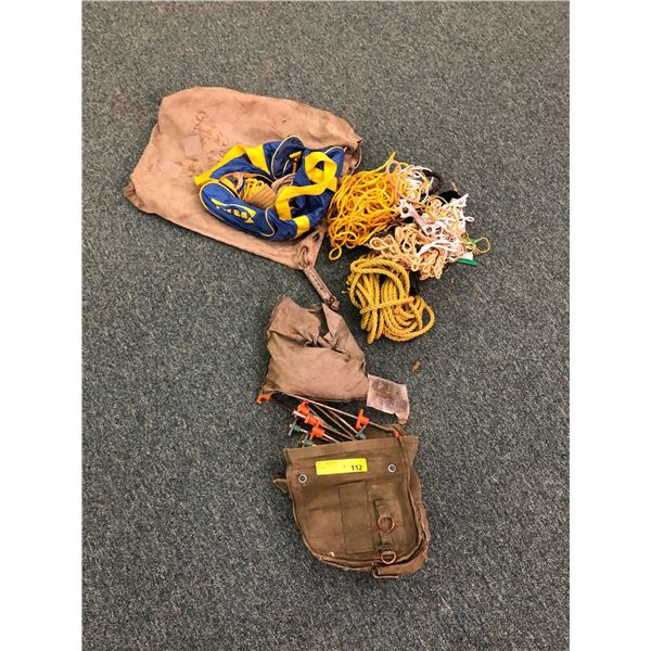 Collection of Rope & Stakes for Camping Tarps & Tents