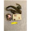 Image 1 : Misc. lot of Military Belt, Tie, Suspenders, Cigarette Case and Utility String