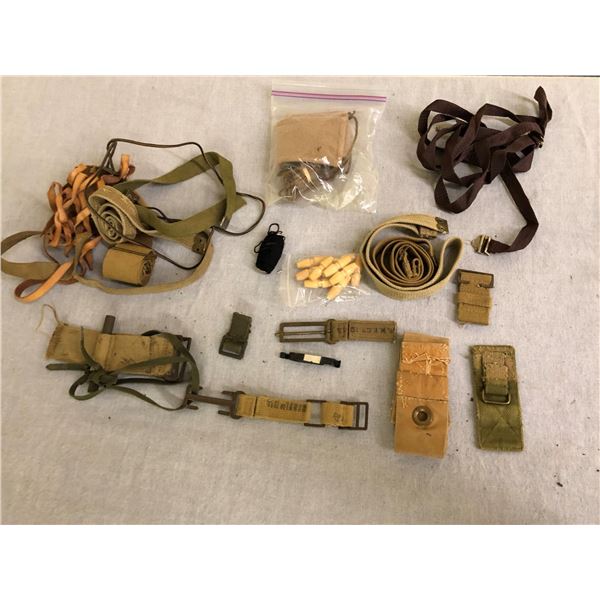 Contents of drawer - repair pieces for military webbing and equipment