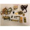 Image 1 : Contents of drawer - repair pieces for military webbing and equipment