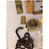 Image 3 : Contents of drawer - repair pieces for military webbing and equipment