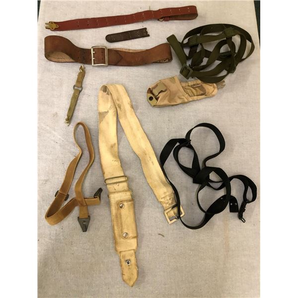 Misc. lot of Military webbing and belts
