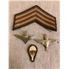 Image 1 : British Airborne PAT badges - sergeant stripes and riggers patch